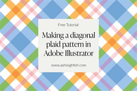 How to make a seamless diagonal plaid pattern